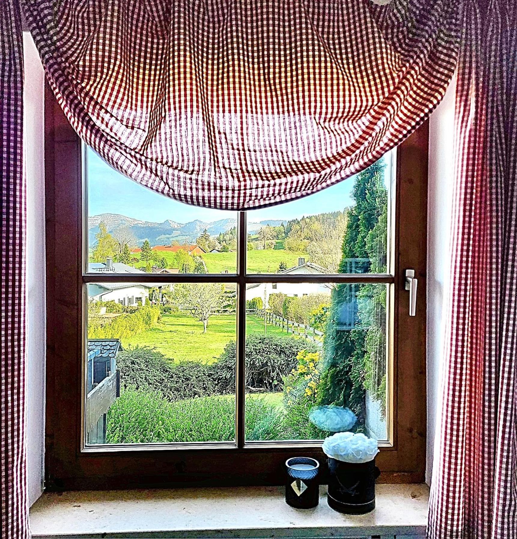 Lindners Hideaways - Bergnest Lodge - Bergblick Fewo 6 Pers Balkon Garten Hund Ski Unterkunft Luftkurort Oberreute Naehe Buchenegger Wasserfaelle Eistobel Bodensee Eksteriør billede
